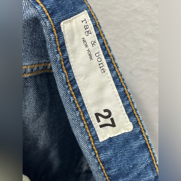 Rag & Bone Dre Low Rise Slim Boyfriend Denim Jeans Blake Cotton Size 27 - Picture 9 of 12